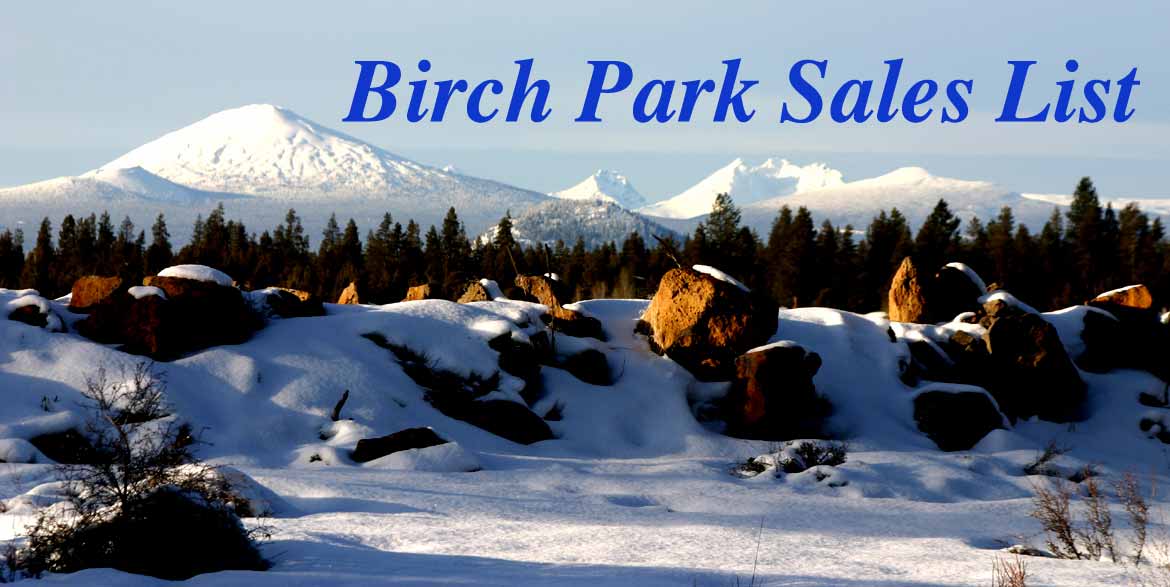 Birch Park Sales List